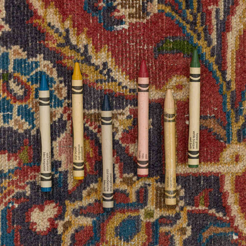 Vintage Hand-Knotted Oriental Rug - 9' 7" x 13' 9" (115" x 165") - K0075429