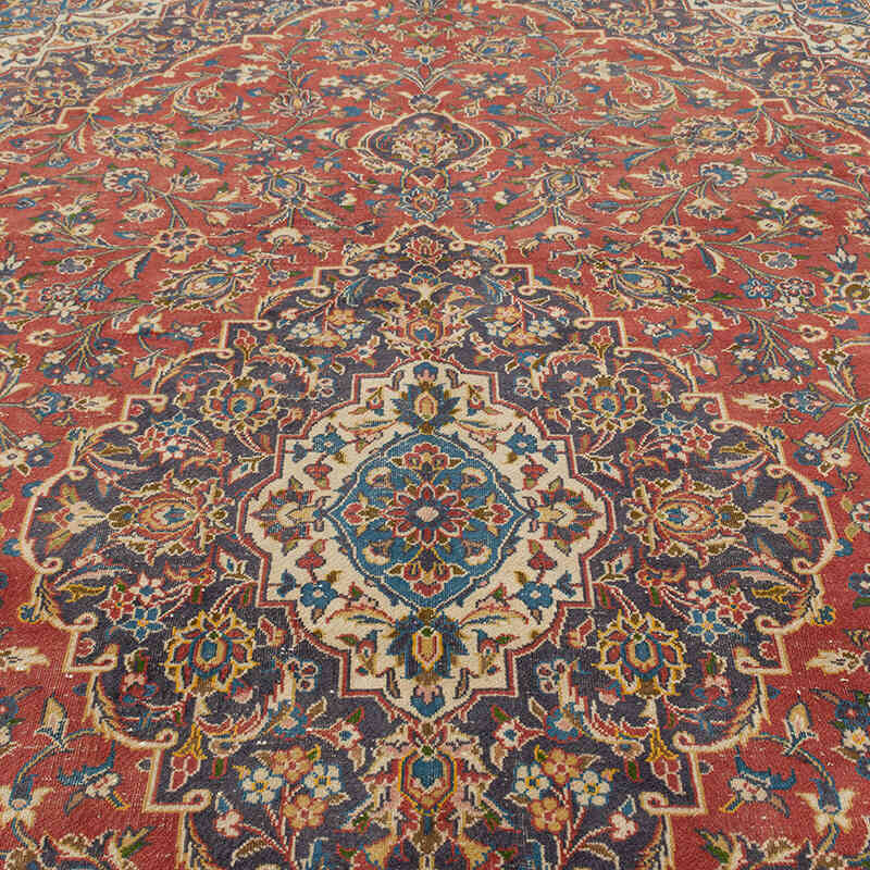 Vintage Hand-Knotted Oriental Rug - 9' 7" x 13' 9" (115" x 165") - K0075429