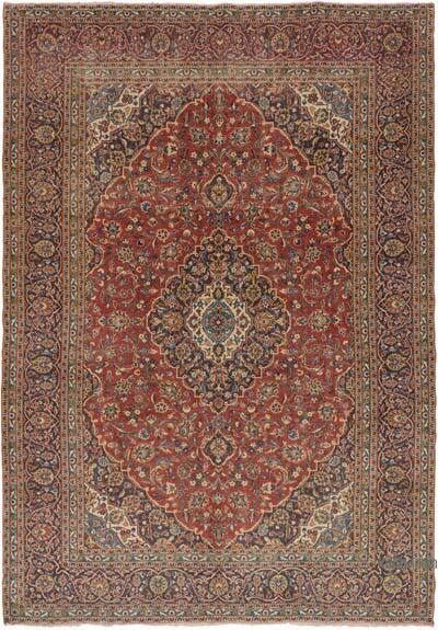 Vintage Hand-Knotted Oriental Rug - 9' 7" x 13' 9" (115" x 165")
