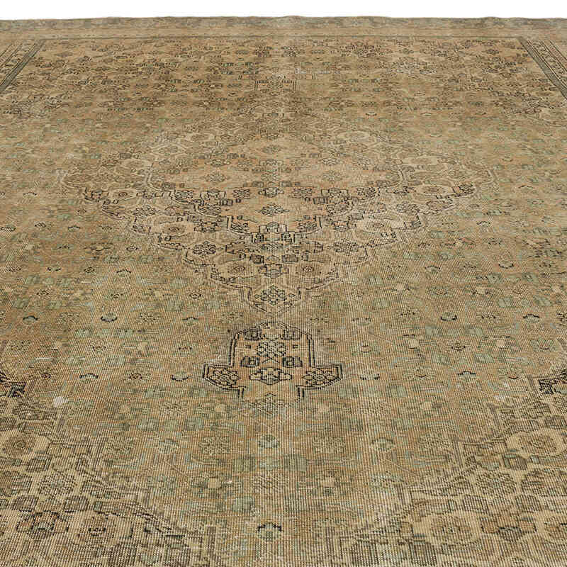 Vintage Hand-Knotted Oriental Rug - 9' 2" x 12'  (110" x 144") - K0075432