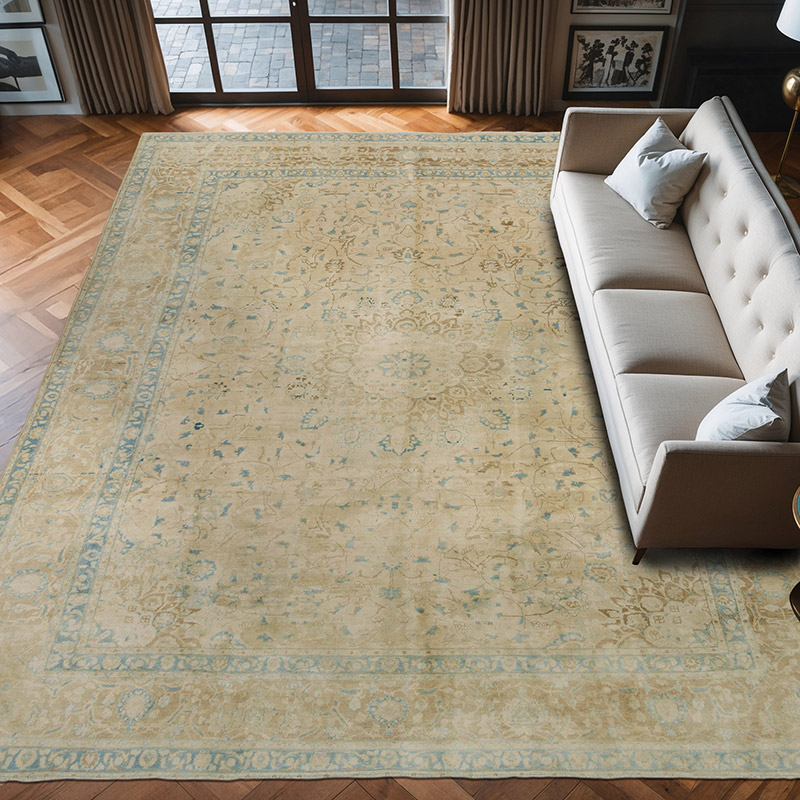 Vintage Hand-Knotted Oriental Rug - 9' 11" x 12' 2" (119" x 146") - K0075437