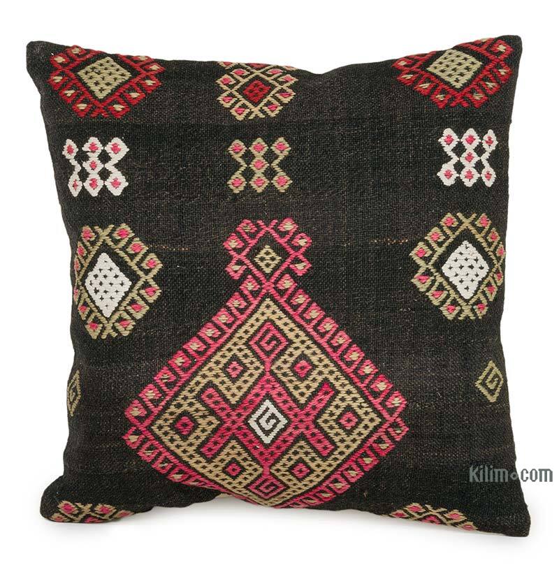 Kilim Pillow Cover - 1' 4" x 1' 4" (16" x 16") - K0075444