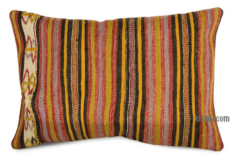 Kilim Yastık Kılıfı - 60 cm x 40 cm - K0075476