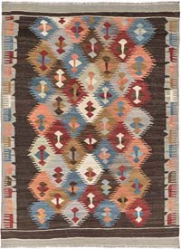 New Hand-Woven Kilim Rug - 5'  x 6' 6" (60" x 78")