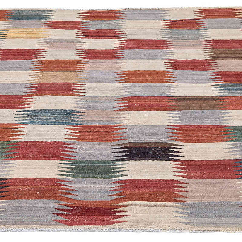 New Hand-Woven Kilim Rug - 4' 9" x 6' 6" (57" x 78") - K0075492