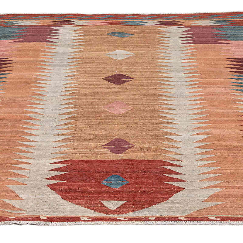 New Hand-Woven Kilim Rug - 5' 1" x 6' 8" (61" x 80") - K0075494