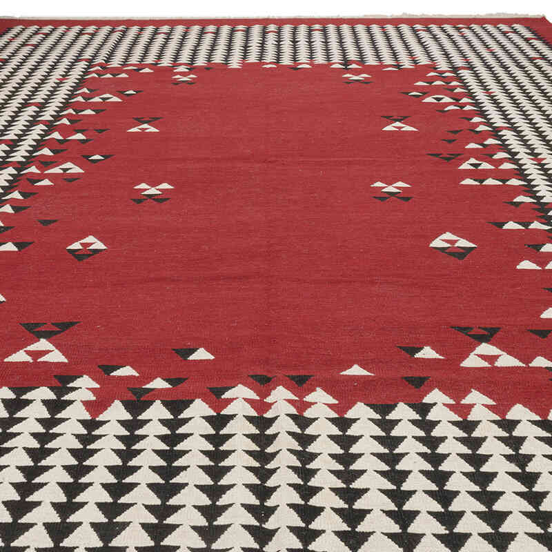 New Handwoven Turkish Kilim Rug - 10' 1" x 13' 2" (121" x 158") - K0075524