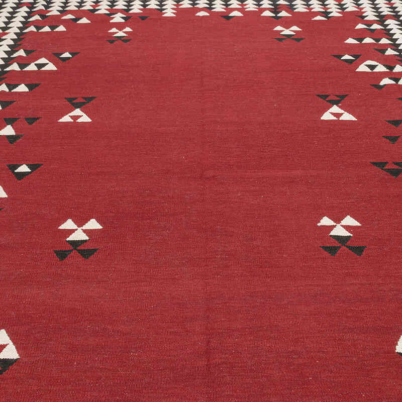 New Handwoven Turkish Kilim Rug - 10' 1" x 13' 2" (121" x 158") - K0075524
