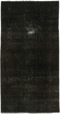 Alfombra Turca Vintage Sobre-teñida - 113 cm x 213 cm