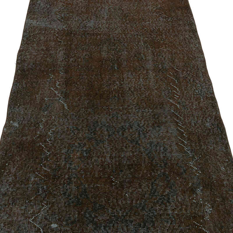 Over-dyed Vintage Hand-Knotted Turkish Runner - 3' 3" x 7' 10" (39" x 94") - K0075528