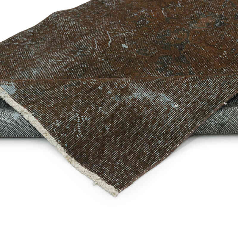 Over-dyed Vintage Hand-Knotted Turkish Runner - 3' 3" x 7' 10" (39" x 94") - K0075528
