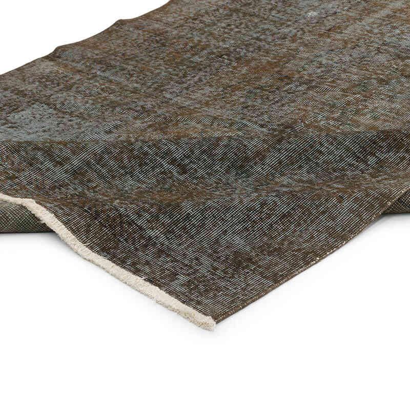 Over-dyed Vintage Hand-Knotted Turkish Rug - 4' 7" x 7' 9" (55" x 93") - K0075529
