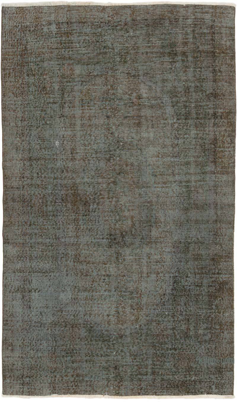 Over-dyed Vintage Hand-Knotted Turkish Rug - 4' 7" x 7' 9" (55" x 93") - K0075529
