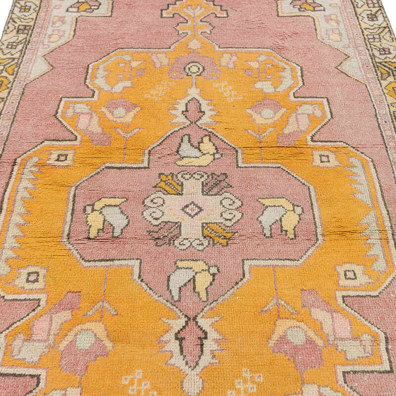Alfombra Vintage Turca Anudada a Mano - 125 cm x 240 cm - K0075534