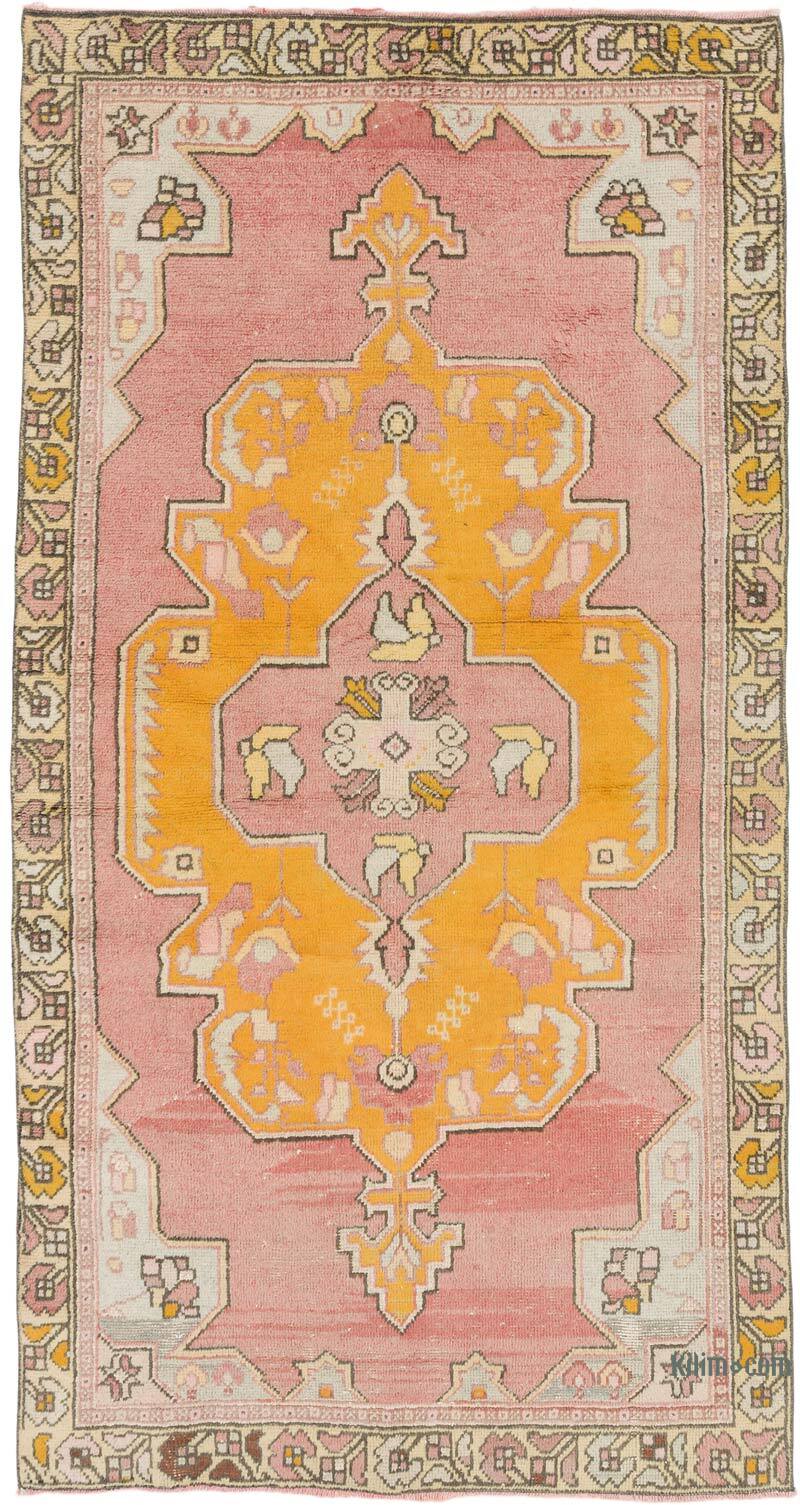 Alfombra Vintage Turca Anudada a Mano - 125 cm x 240 cm - K0075534