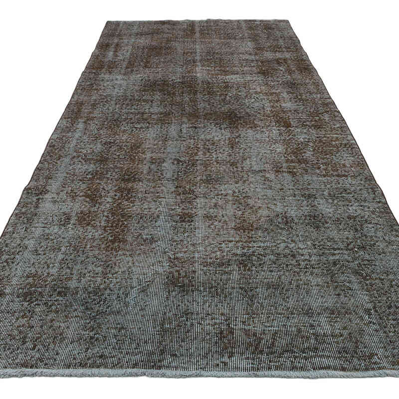 Over-dyed Vintage Hand-Knotted Turkish Runner - 4' 3" x 10' 2" (51" x 122") - K0075537