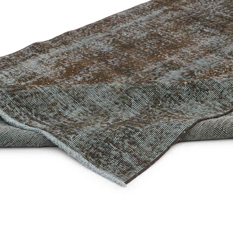 Over-dyed Vintage Hand-Knotted Turkish Runner - 4' 3" x 10' 2" (51" x 122") - K0075537
