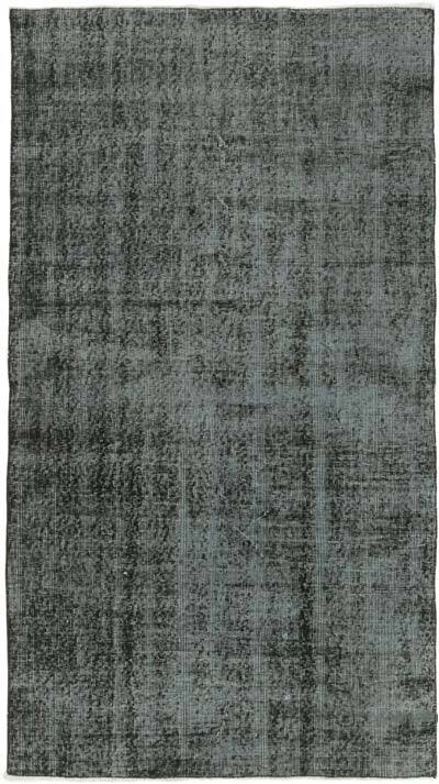 Alfombra Turca Vintage Sobre-teñida - 111 cm x 198 cm