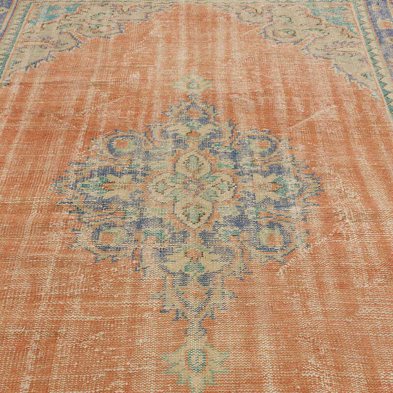 Alfombra Vintage Turca Anudada a Mano - 187 cm x 274 cm - K0075539