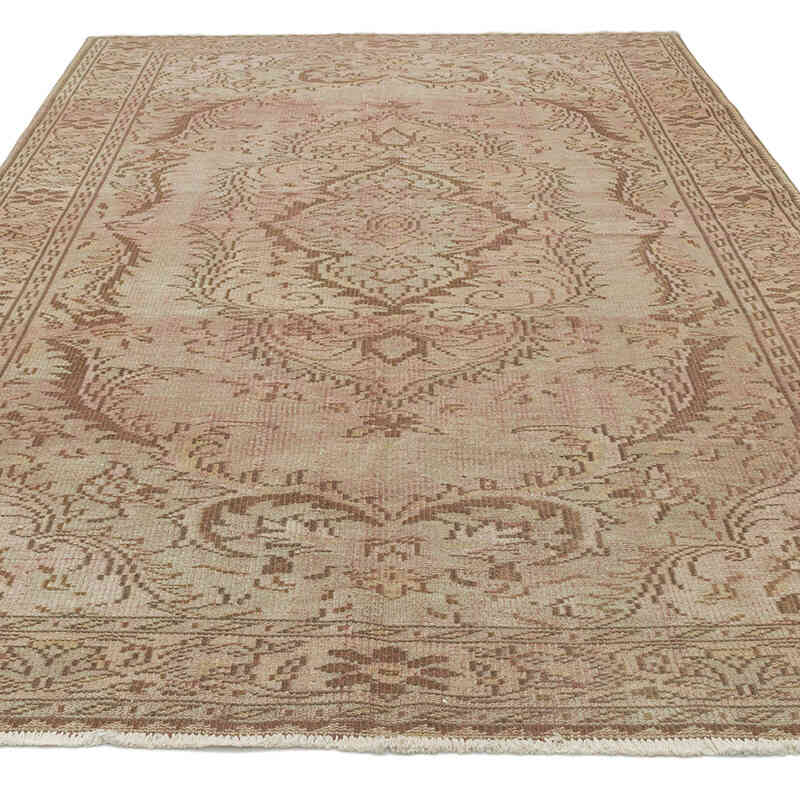 Vintage Turkish Hand-Knotted Rug - 6'  x 9' 1" (72" x 109") - K0075542