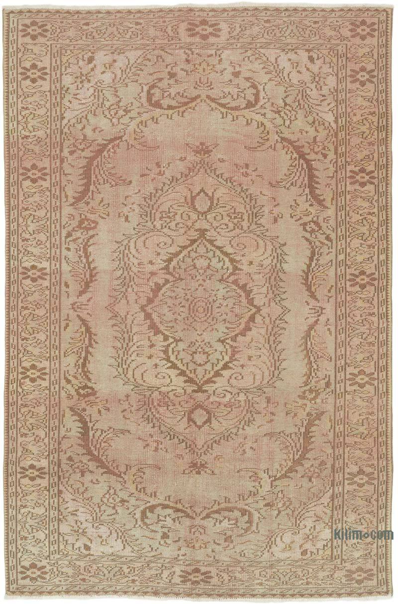 Vintage Turkish Hand-Knotted Rug - 6'  x 9' 1" (72" x 109") - K0075542