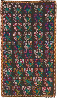 Vintage Anatolian Jijim Rug - 5' 3" x 9' 1" (63" x 109")