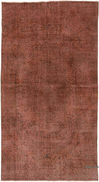 Over-dyed Vintage Hand-Knotted Turkish Rug - 5' 1" x 9' 5" (61" x 113")