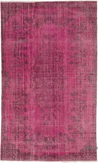 Alfombra Turca Vintage Sobre-teñida - 173 cm x 285 cm