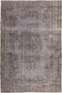 Over-dyed Vintage Hand-Knotted Turkish Rug - 6' 1" x 9' 2" (73" x 110")