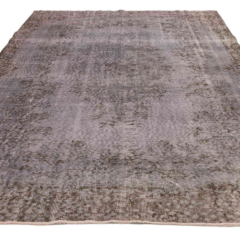 Over-dyed Vintage Hand-Knotted Turkish Rug - 6' 1" x 9' 2" (73" x 110") - K0075555