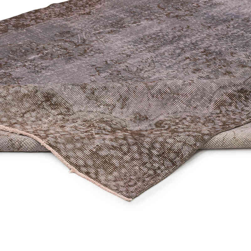 Over-dyed Vintage Hand-Knotted Turkish Rug - 6' 1" x 9' 2" (73" x 110") - K0075555