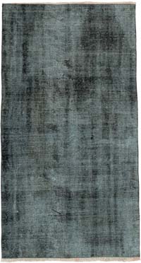 Over-dyed Vintage Hand-Knotted Turkish Rug - 4' 6" x 8' 3" (54" x 99")