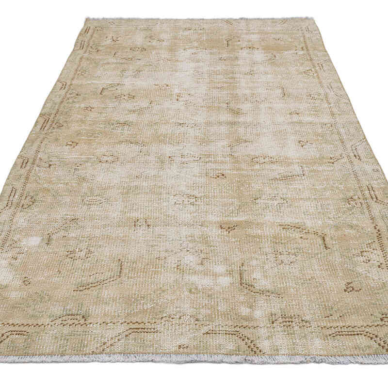 Alfombra Vintage Turca Anudada a Mano - 116 cm x 217 cm - K0075563