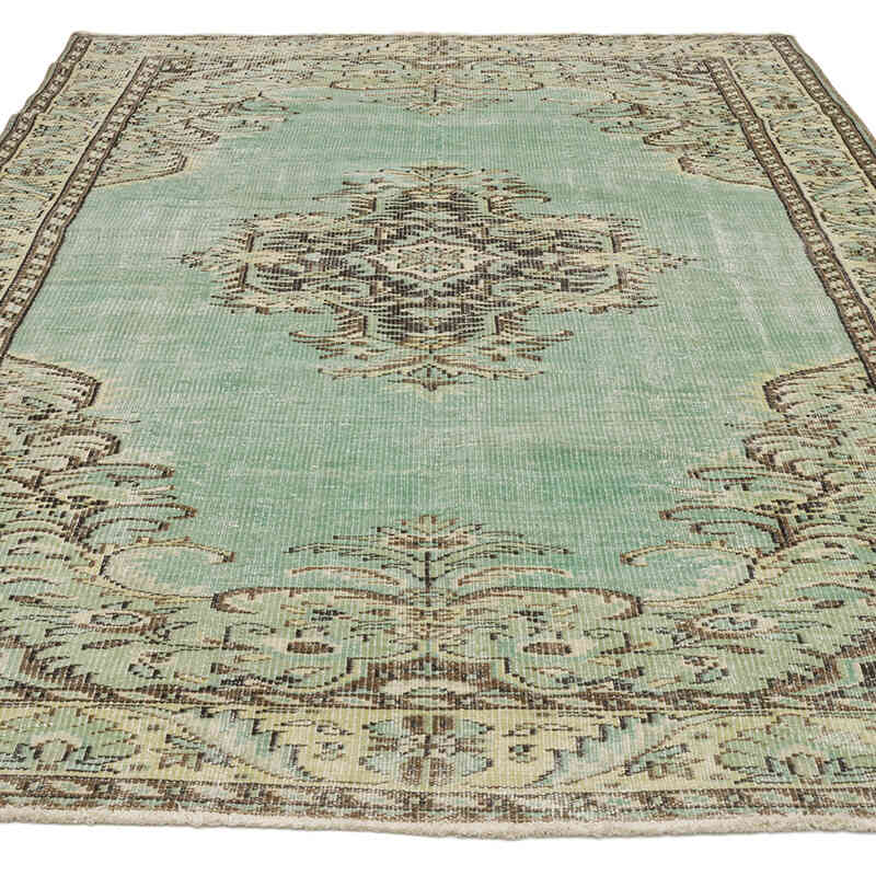 Alfombra Vintage Turca Anudada a Mano - 178 cm x 265 cm - K0075564
