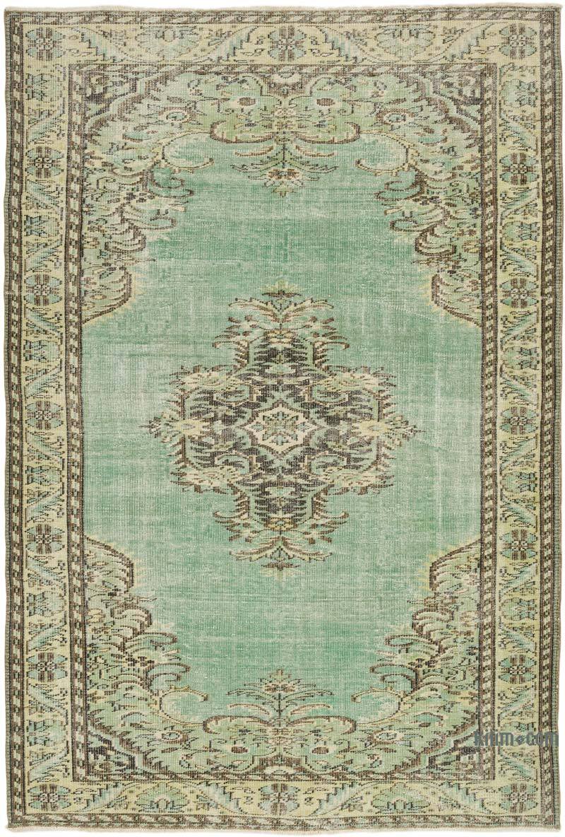 Alfombra Vintage Turca Anudada a Mano - 178 cm x 265 cm - K0075564