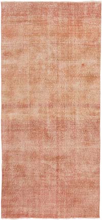 Over-dyed Vintage Hand-Knotted Turkish Rug - 4' 4" x 9' 2" (52" x 110")