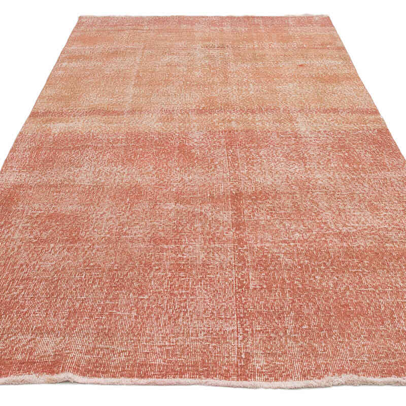 Over-dyed Vintage Hand-Knotted Turkish Rug - 4' 4" x 9' 2" (52" x 110") - K0075565
