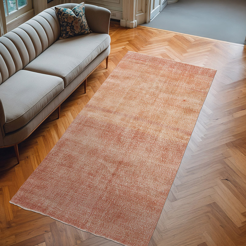 Over-dyed Vintage Hand-Knotted Turkish Rug - 4' 4" x 9' 2" (52" x 110") - K0075565