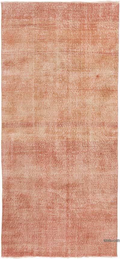 Alfombra Turca Vintage Sobre-teñida - 131 cm x 280 cm