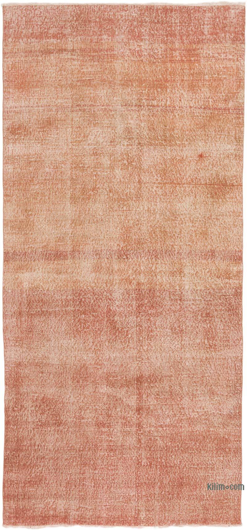 Over-dyed Vintage Hand-Knotted Turkish Rug - 4' 4" x 9' 2" (52" x 110") - K0075565