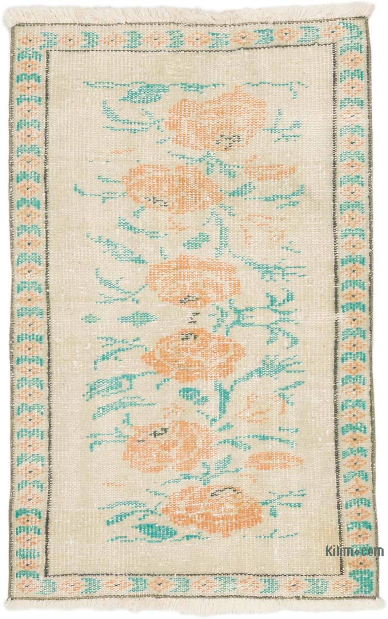 Vintage Turkish Hand-Knotted Rug - 2' 4" x 3' 7" (28" x 43") - K0075567