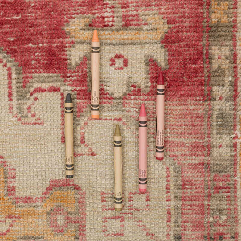 Alfombra Vintage Turca Anudada a Mano - 77 cm x 148 cm - K0075568