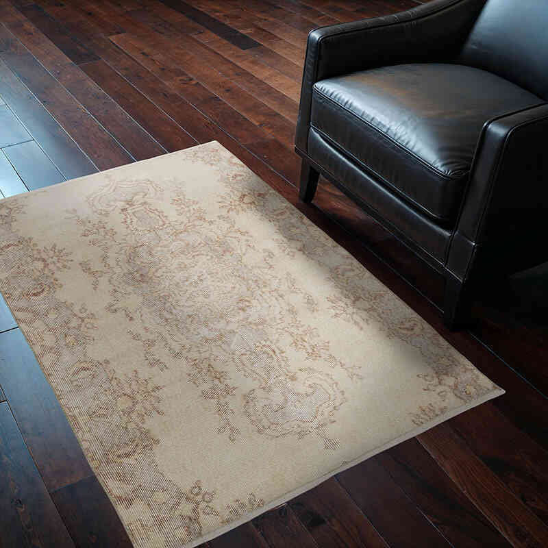 Vintage Turkish Hand-Knotted Rug - 3' 5" x 4' 9" (41" x 57") - K0075574