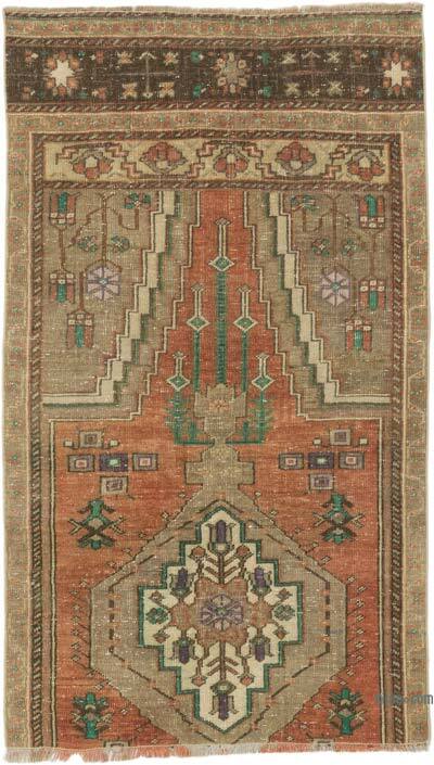 Alfombra Vintage Turca Anudada a Mano - 90 cm x 155 cm