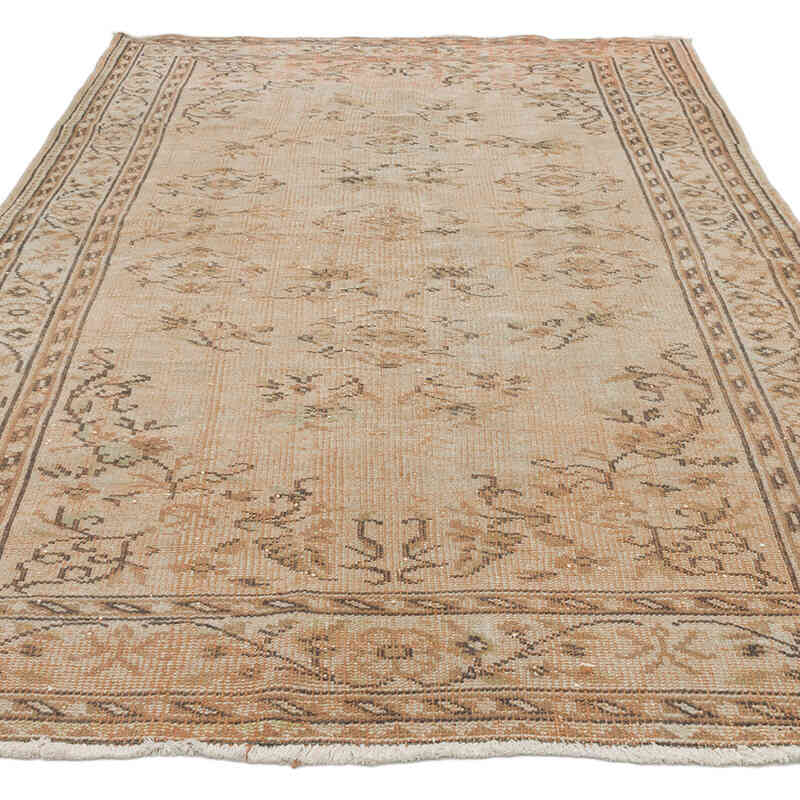 Alfombra Vintage Turca Anudada a Mano - 167 cm x 260 cm - K0075582