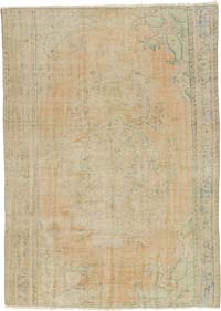 Vintage Turkish Hand-Knotted Rug - 5' 11" x 8' 1" (71" x 97")
