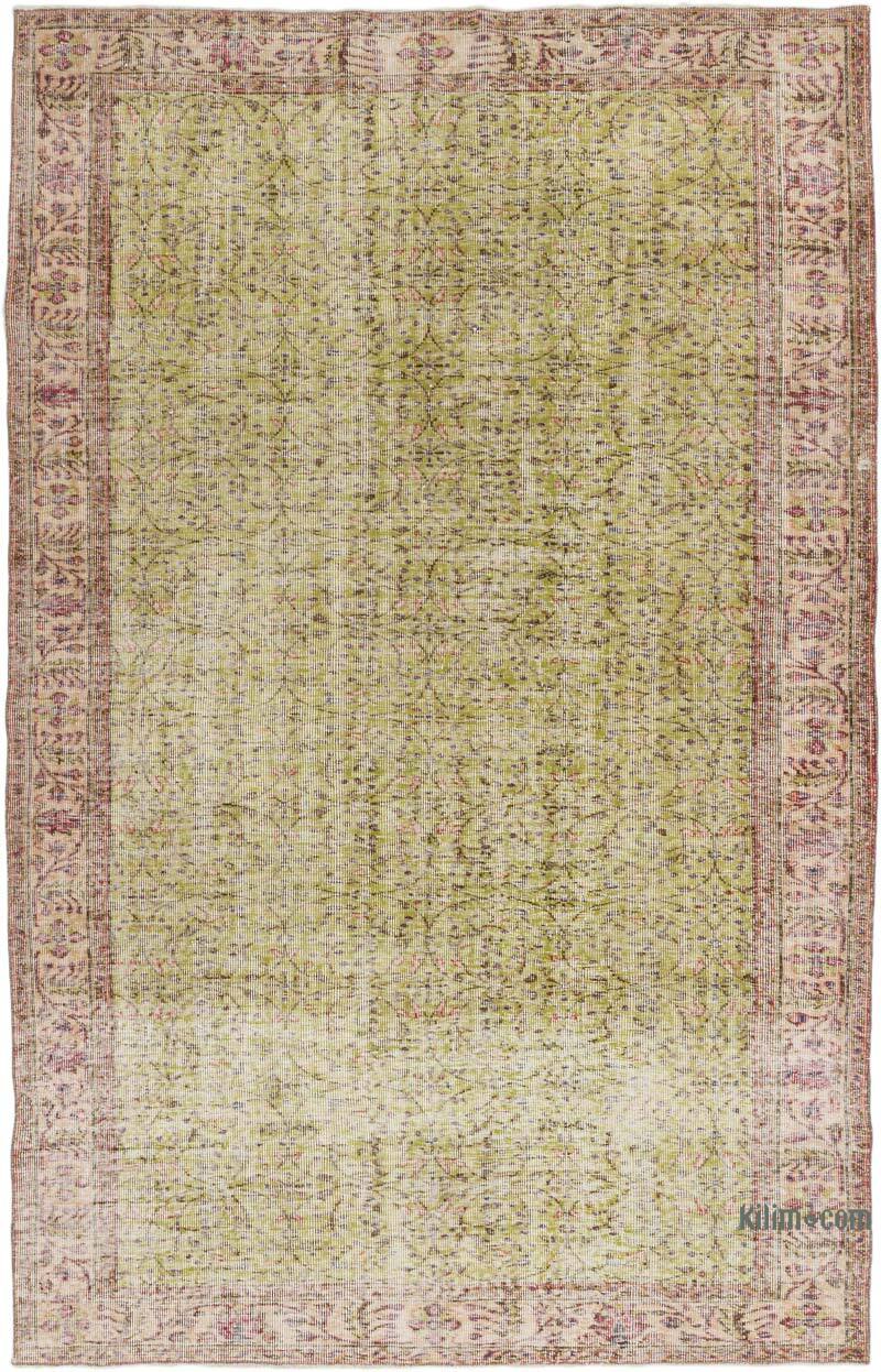 Vintage Turkish Hand-Knotted Rug - 5' 9" x 9'  (69" x 108") - K0075589