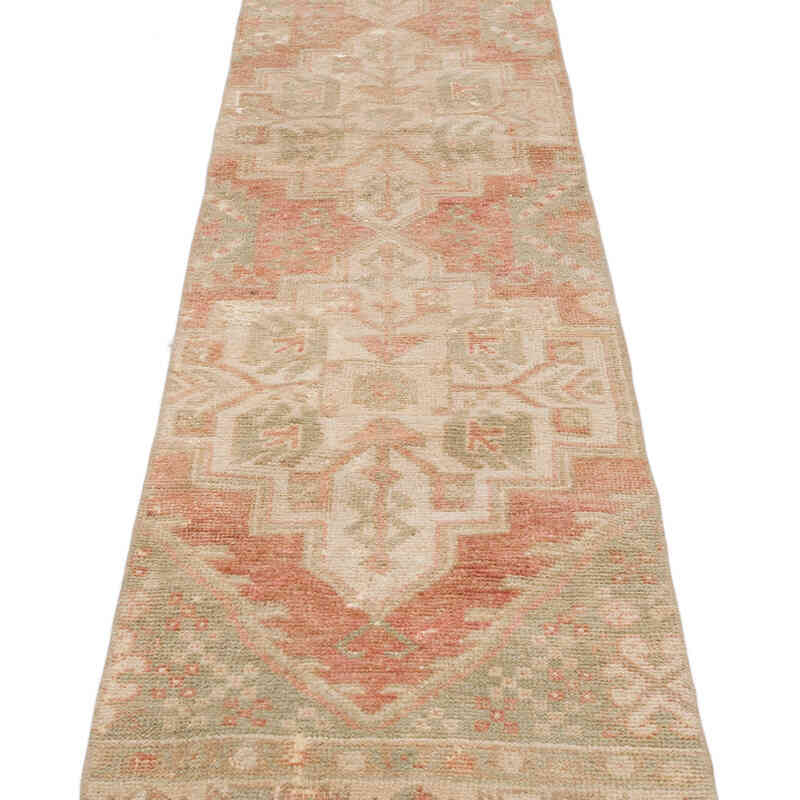 Vintage Turkish Hand-Knotted Runner - 1' 8" x 9'  (20" x 108") - K0075594