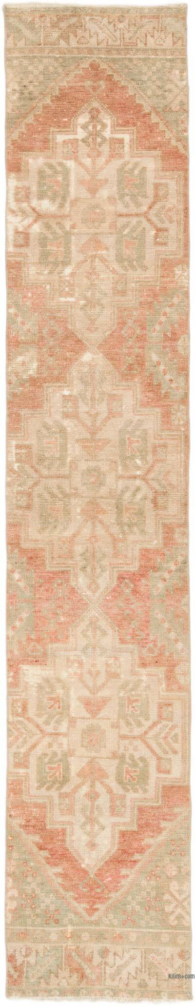 Vintage Turkish Hand-Knotted Runner - 1' 8" x 9'  (20" x 108")
