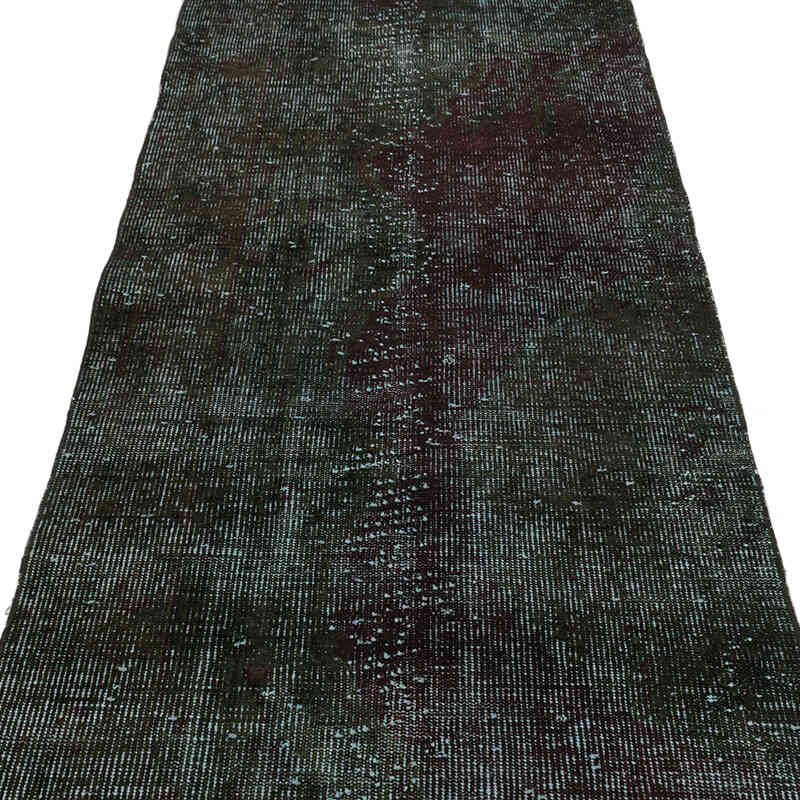 Boyalı El Dokuma Vintage Halı Yolluk - 94 cm x 304 cm - K0075598